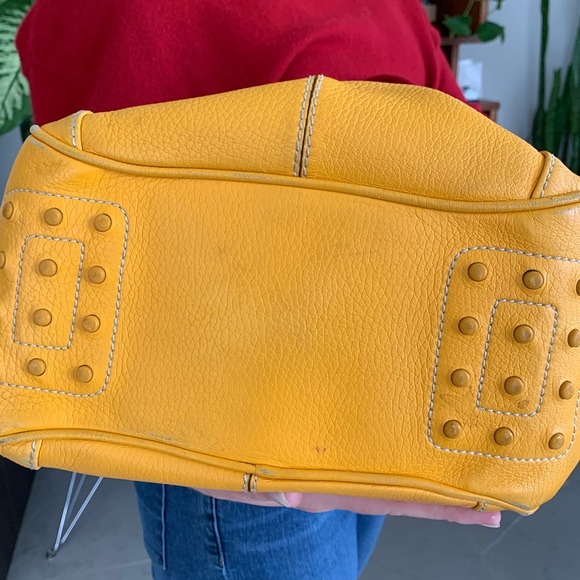 ❤️Authentic TOD’s Amber Yellow Calf Skin Purse - Picture 7 of 7
